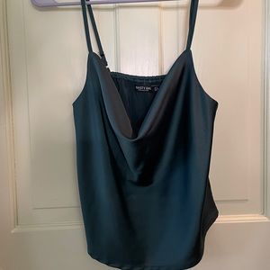 Nasty Gal Silk Scoop neck tank
